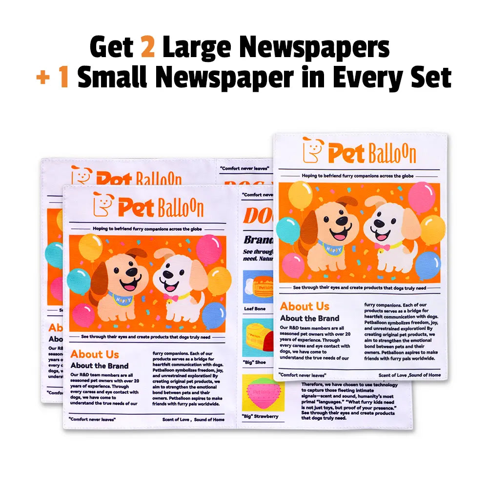 Durable Crinkle Chew Newspaper for Pets (Washable)