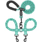  Dual 360 Swivel No Tangle Pet Leash Shock Absorbing Bungee 