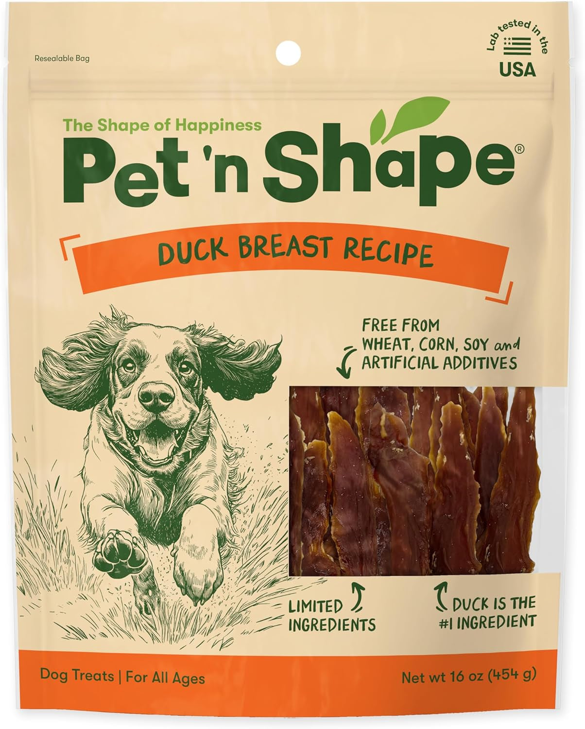 Duck Breast Jerky Dog Treats - 16 oz