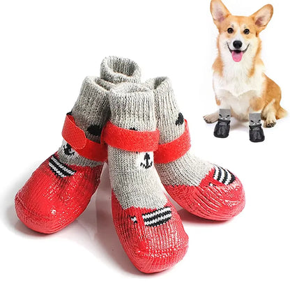Pet Sock Shoes Waterproof Anti-Slip