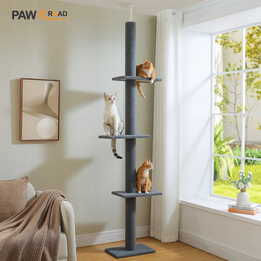 Tall Adjustable 4 Tier Tree Tower for Cat Climbing 