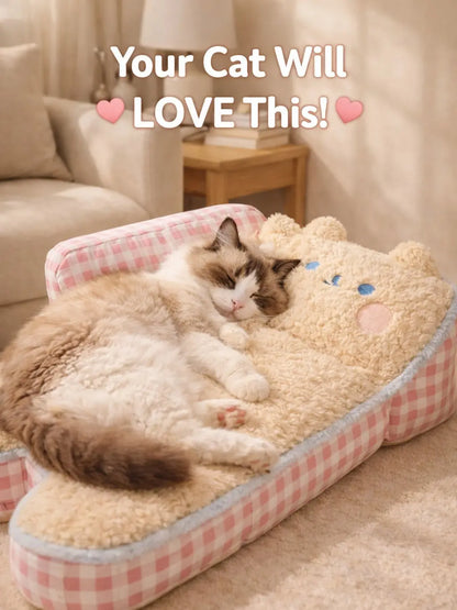 Orthopedic & Calming Soft Lounger for Small Pets 
