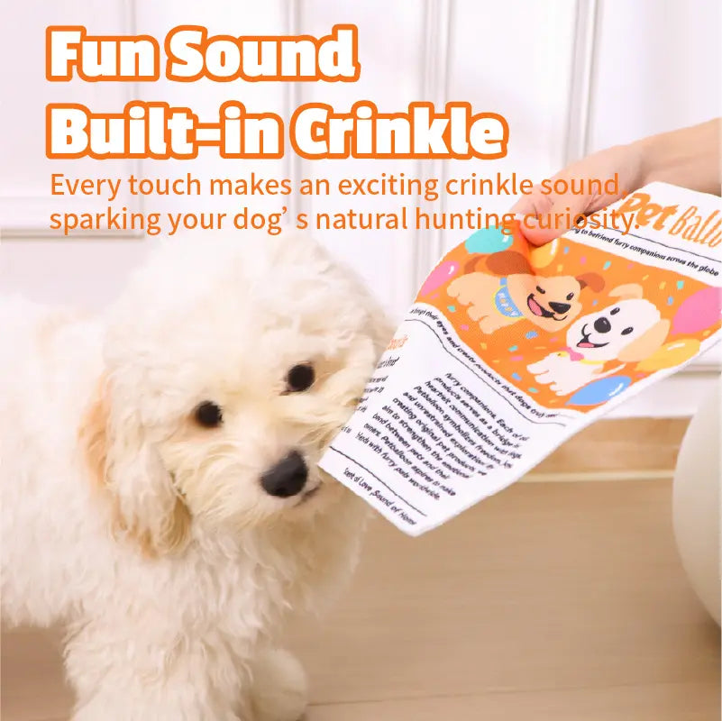 Durable Crinkle Chew Newspaper for Pets (Washable)