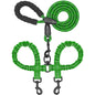  Dual 360 Swivel No Tangle Pet Leash Shock Absorbing Bungee 