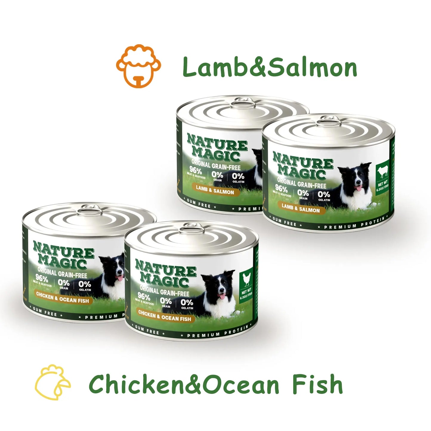 Lamb & Salmon Grain-Free Wet Dog Food 