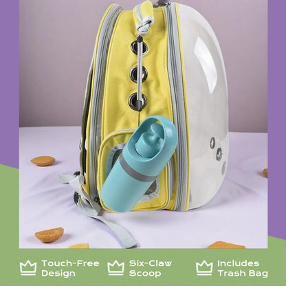 Portable Touchless Pet Poop Grabber (Includes 1 Roll Trash Bags)