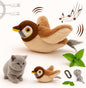 Interactive Flapping & Chirping Bird Toy for Cats and Small Dogs (No Flying) (Large 9X3")