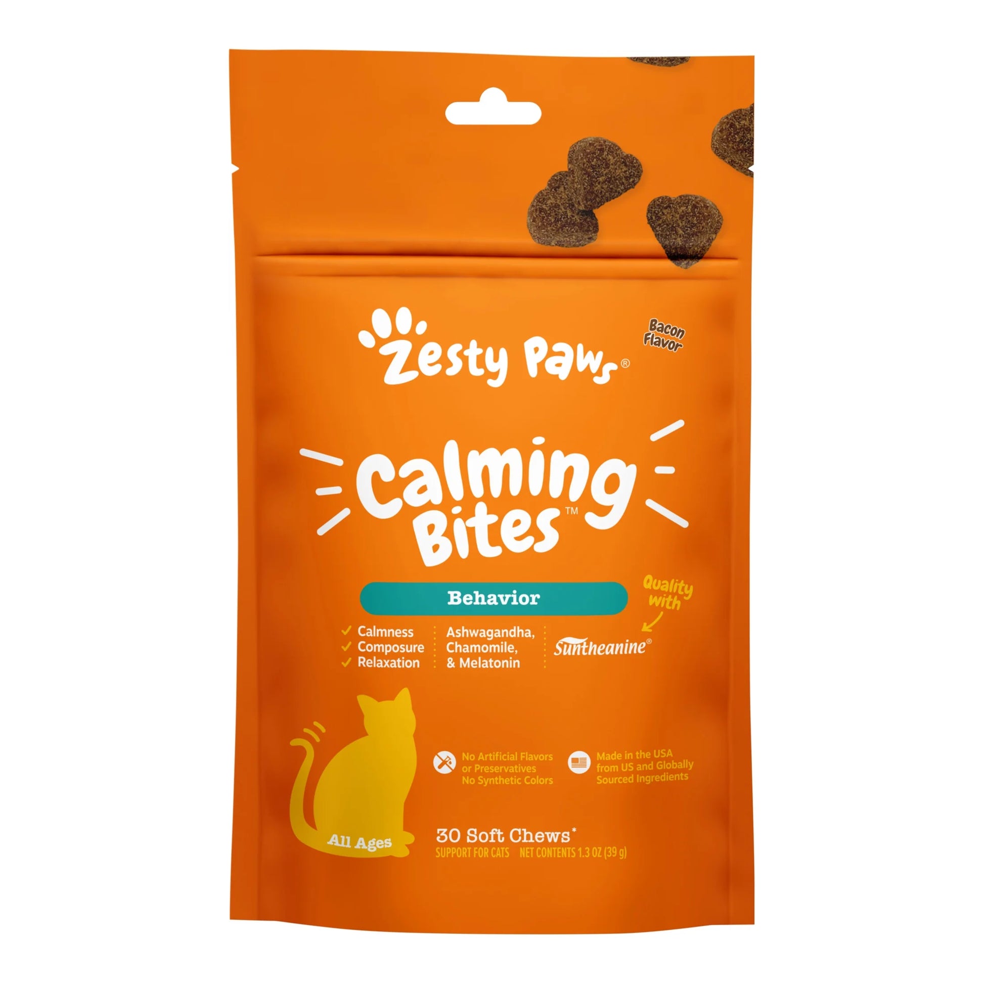 Calming Bites for Cats Bacon Flavored (30 count)