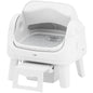 Petpivot Autoscooper 12 Lite Open Top Self Cleaning Cat Litter Box, Automatic Litter Box with 7 Pairs of Safety Sensors, Anti-Pinch Protection, Easy Access Step for Senior Cats Tiktokshopspringglowup
