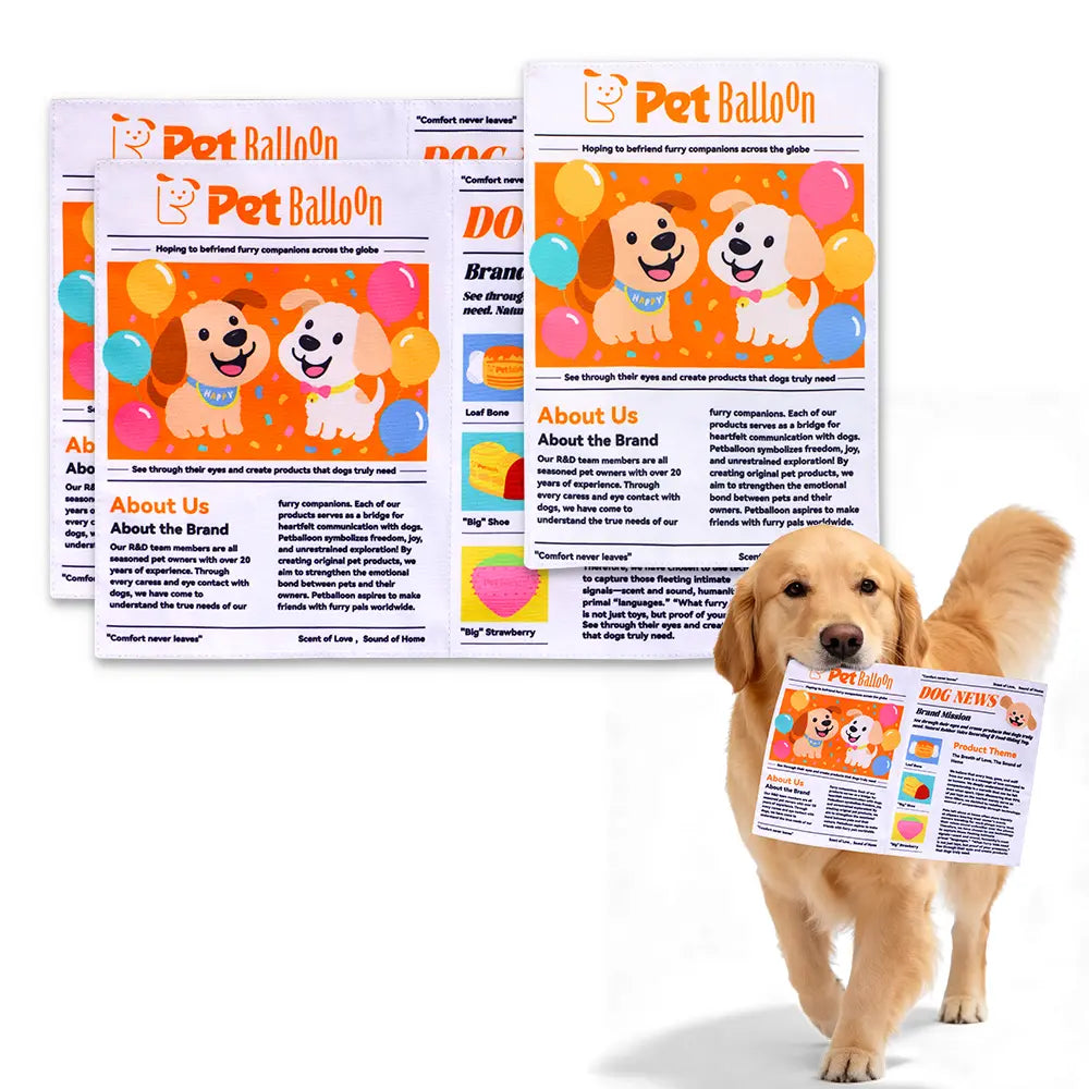 Durable Crinkle Chew Newspaper for Pets (Washable)