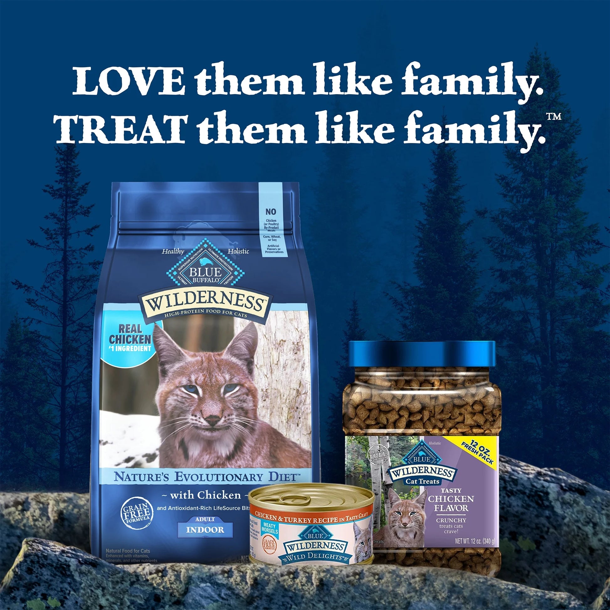 Wilderness Crunchy Cat Treats Chicken Flavor (12oz)
