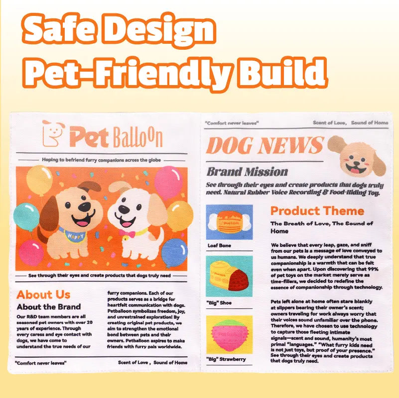 Durable Crinkle Chew Newspaper for Pets (Washable)