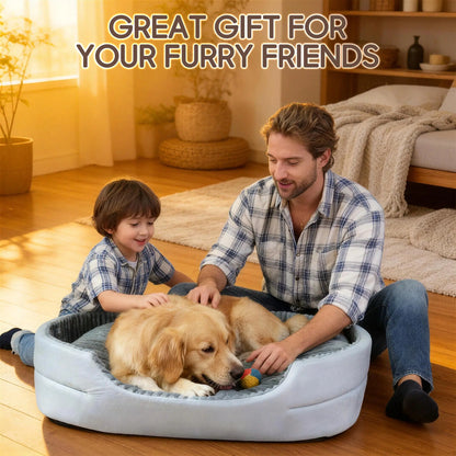 Orthopedic Pet Bed with Non-Slip Bottom (Washable)