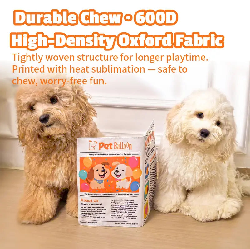 Durable Crinkle Chew Newspaper for Pets (Washable)