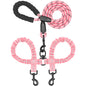  Dual 360 Swivel No Tangle Pet Leash Shock Absorbing Bungee 
