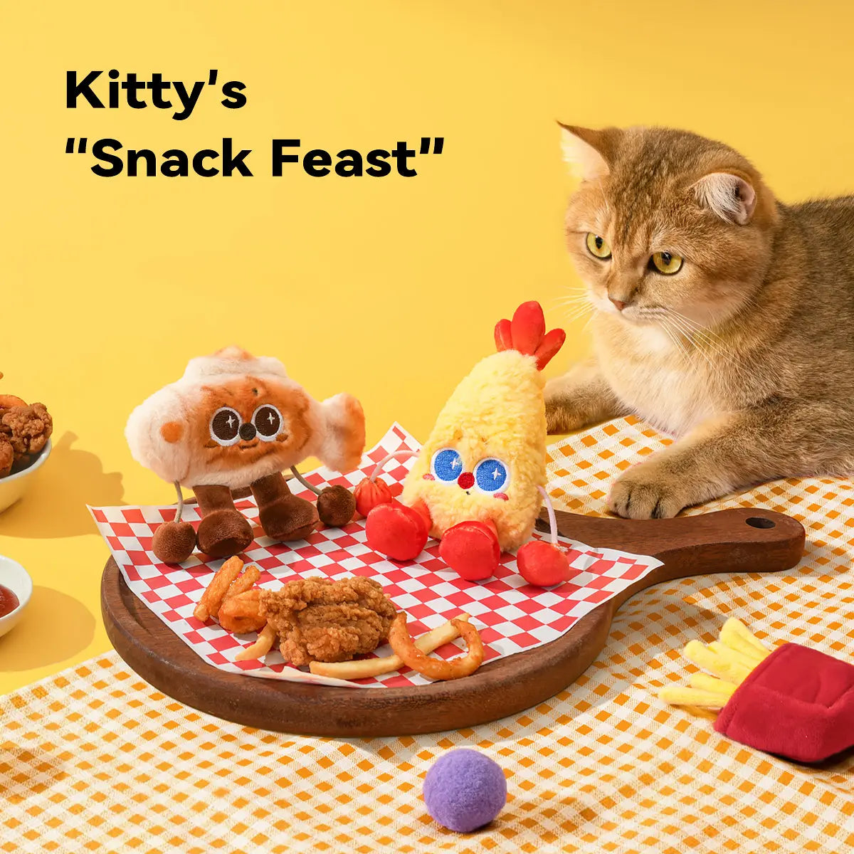 Jumpyshrimp Taiyaki Interactive Electric Pet Toy with Rechargeable Built-In Motor