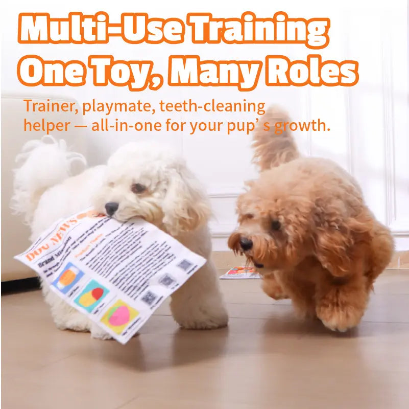 Durable Crinkle Chew Newspaper for Pets (Washable)