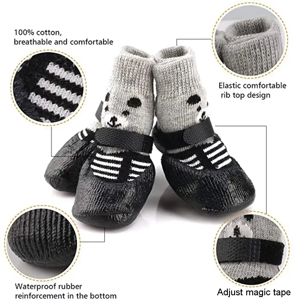 Pet Sock Shoes Waterproof Anti-Slip