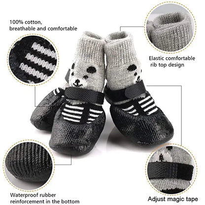 Pet Sock Shoes Waterproof Anti-Slip