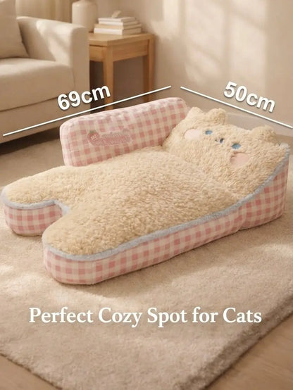 Orthopedic & Calming Soft Lounger for Small Pets 