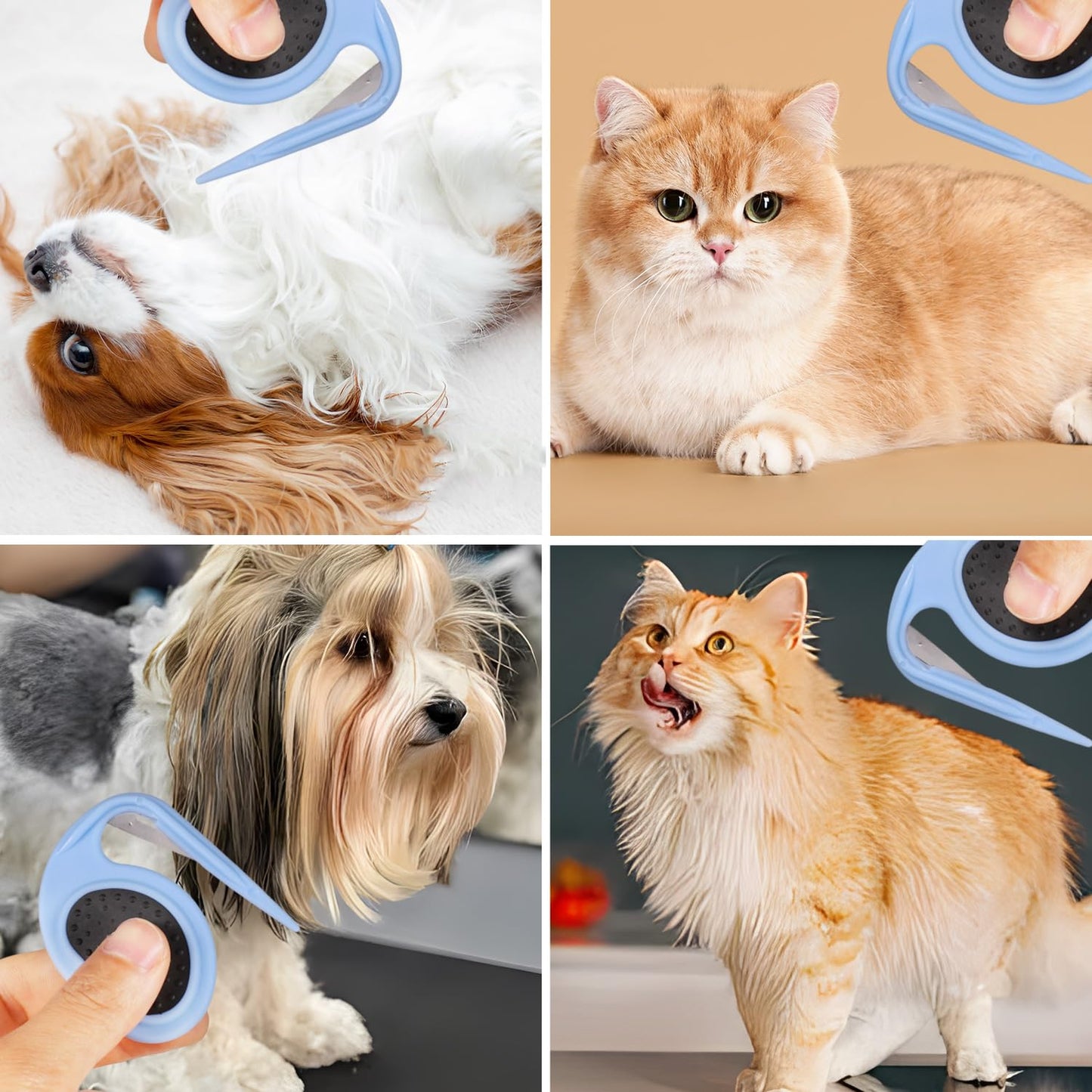 Knot Dematting Comb for Pets (2pcs)