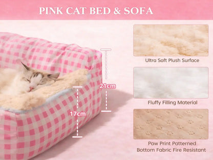 Orthopedic & Calming Soft Lounger for Small Pets 