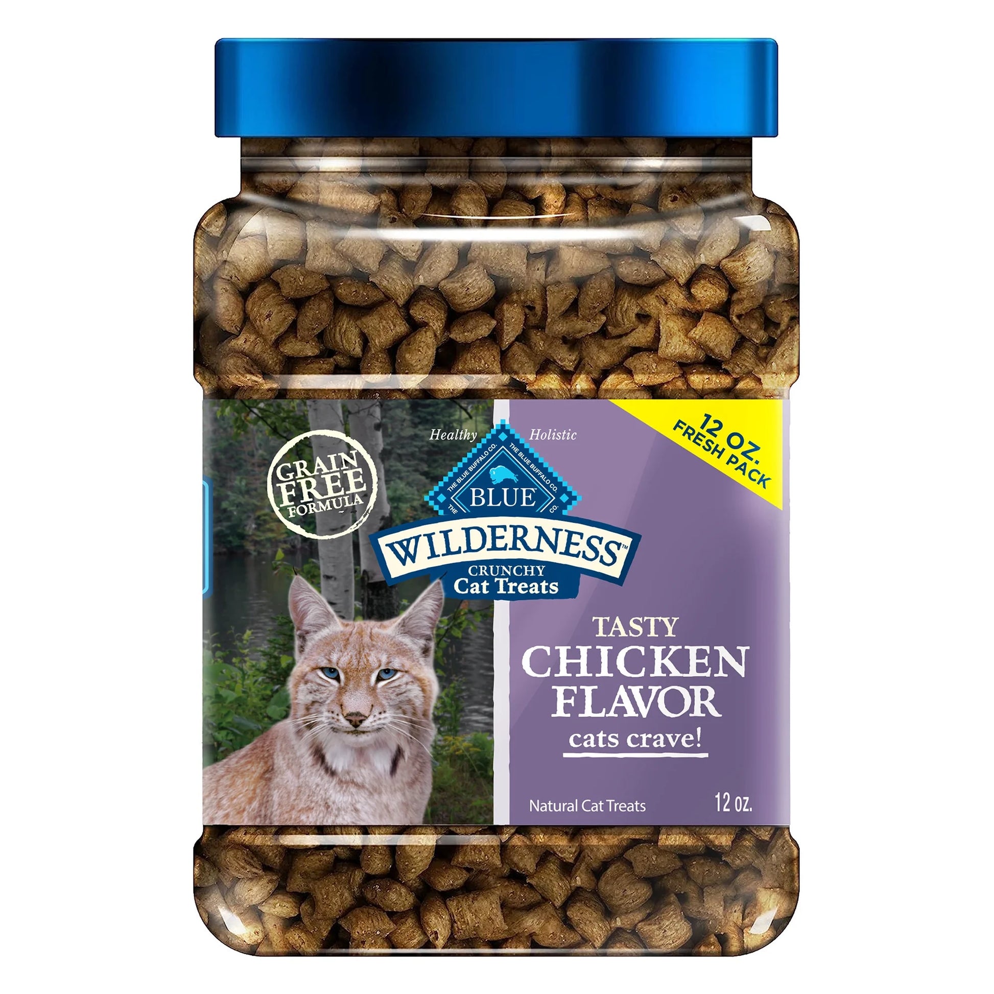 Wilderness Crunchy Cat Treats Chicken Flavor (12oz)