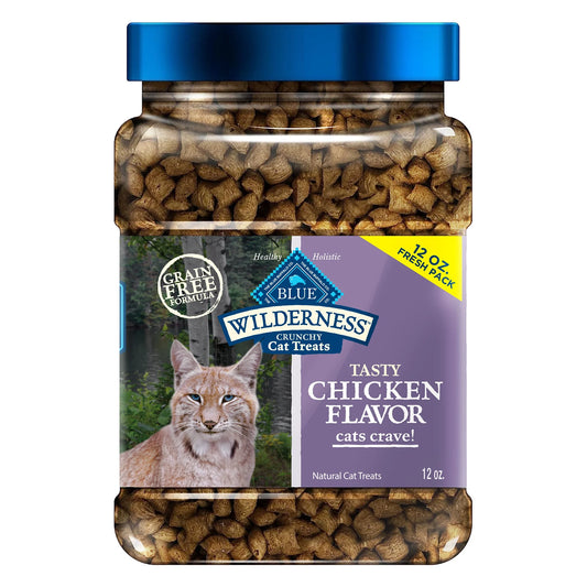 Wilderness Crunchy Cat Treats Chicken Flavor (12oz)