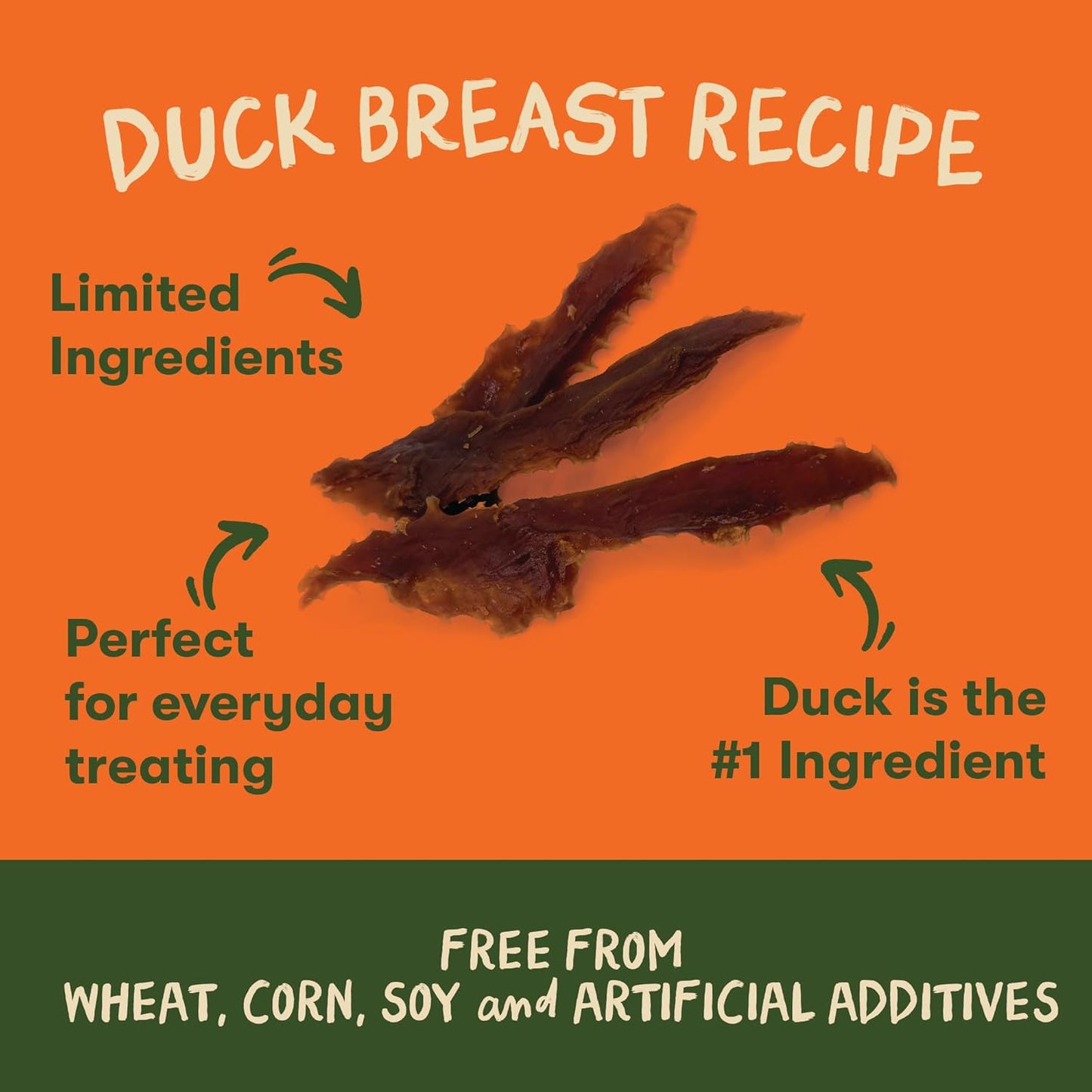 Duck Breast Jerky Dog Treats - 16 oz