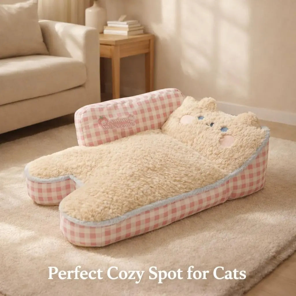 Orthopedic & Calming Soft Lounger for Small Pets 